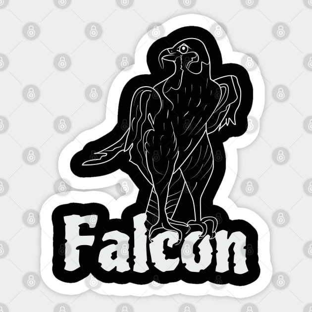 Bird falcon Sticker by Alekvik